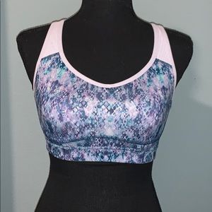 Old navy multicolor purple & blue sports bra